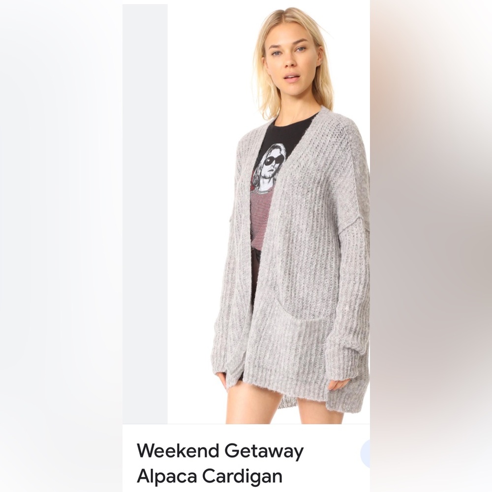 Free People Weekend Getaway Alpaca Cardigan